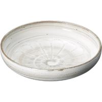 器望 盛鉢 粉引刷毛目菊紋彫盛鉢 [2個入] kbu-0510036022（直送品）