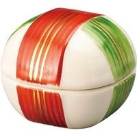 器望 珍味 赤グリーン筋糸巻蓋付珍味 [2個入] kbu-0522114004（直送品）