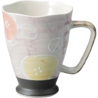 器望 ビアジョッキ 一珍ダミ花軽量ジョッキ(ピンク) [3個入] kbu-0523350019（直送品）