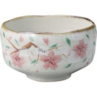 器望 抹茶茶碗 手描桜抹茶碗 [2個入] kbu-0546795008（直送品）