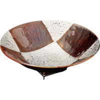 器望 向付 あめ釉プラチナ市松とちり向付 [2個入] kbu-0547055017（直送品）