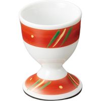 器望 珍味 赤帯二彩高台珍味 [5個入] kbu-0547116017（直送品）