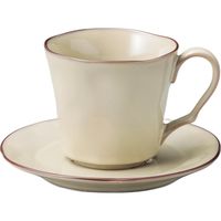 器望 カップ&ソーサー ラフェルムシナモンベージュコーヒー碗皿 [2個入] kbu-0547738020（直送品）