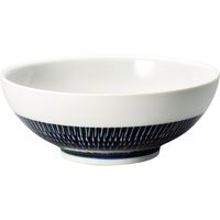 器望 そば丼 藍飛びカンナ麺鉢 [3個入] kbu-0551422011（直送品）