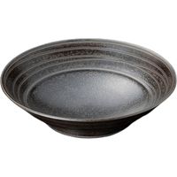 器望 盛鉢 黒イラボらいん8.0大鉢 [2個入] kbu-0565021018（直送品）