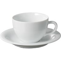 器望 カップ&ソーサー 白磁FW紅茶C/S [4個入] kbu-0568733021（直送品）