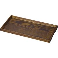 器望 トレー 木製ノンスリップ カフェトレイブラウン [2個入] kbu-0577819005（直送品）
