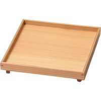 器望 トレー 木曽杉・茶盆 ６寸 [1個入] kbu-0577819012（直送品）