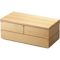 器望 松花堂 木曽檜・二段箱膳 [1個入] kbu-0577820011（直送品）