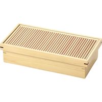 器望 松花堂 桧 糸格子盛器(深型) [1個入] kbu-0577821001（直送品）