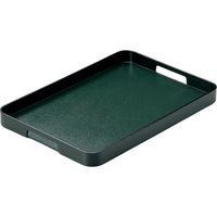 器望 お盆 [A]運び盆 グリーン石目天黒尺4寸[ノンスリップ加工] [2個入] kbu-0579839050（直送品）