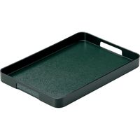 器望 お盆 [A]運び盆 グリーン石目天黒尺2寸[ノンスリップ加工] [2個入] kbu-0579839049（直送品）