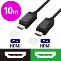 HDMIケーブル 4K 60p 金メッキ 長尺 無給電タイプ ARC ブラック DH-HDLOA BK エレコム