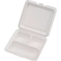 ケーピープラテック ランチボックス Kランチ-53-T ムジ 400枚(25×16) 14158 1ケース(400枚入(25枚×16袋))（直送品）