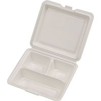 ランチボックス Kランチ-53-T ホワイト 400枚(25×16) 14159 1ケース(400枚入(25枚×16袋))（直送品）