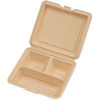 ランチボックス Kランチ-53-T ナチュラル 400枚(25×16) 14160 1ケース(400枚入(25枚×16袋))（直送品）