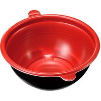 ケーピープラテック どんぶりL 本体 赤黒 400枚(50×8) 16999 1ケース(400枚入(50枚×8袋))（直送品）
