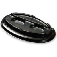 ケーピープラテック KMPランチ-2 共蓋 ブラック 400枚(50×8) 54424 1ケース(400枚入(50枚×8袋))（直送品）