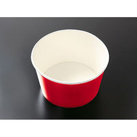 ケーピープラテック 紙フードカップ KM-140-750 本体 赤　600枚(50×12) 54951（直送品）