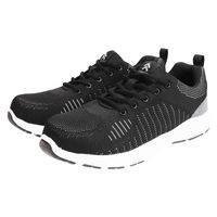 おたふく手袋 ニットワークシューズ　ブラック×グレー JW-395　27.0cm　黒×灰色 1足（直送品）