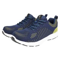 おたふく手袋 ニットワークシューズ　ネイビー×イエロー JW-395　27.0cm　紺×黄 1足（直送品）