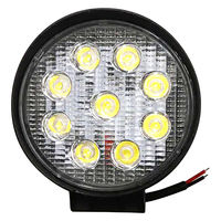 関西電装機器 DC用LED27W丸型ワークライト REX-M090 1個（直送品）