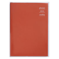 高橋書店 【2023年版】プラーノ1 B6 見開き1週間 月曜始まり バーミリオンレッド 201 1冊（直送品）