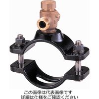 タブチ 日本水道協会形・サドル付分水栓 JWWA Bー117 A形(ボール式平行形) ビニル管・鋼管 兼用 NXV-P-40X20 1個（直送品）