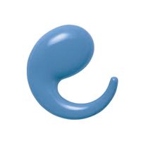 シロクマ Cー14M ロールフックMブルー 1セット(5パック)（直送品）