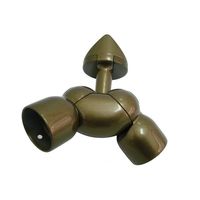 シロクマ BRー615 C形ブラケット入隅フレキシブル35径アンバー BR-615 1パック（直送品）