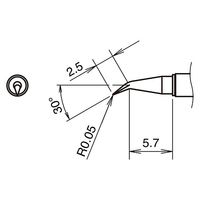 白光 こて先 T38シリーズ T38-02JS 1個（直送品）