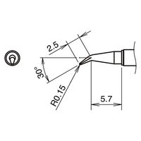 白光 こて先 T38シリーズ T38-02J 1個（直送品）