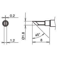白光 こて先 T38シリーズ T38-02K 1個（直送品）