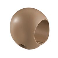 シロクマ ドコデモグリップタマゴ形32径ブラウン BR-66 1セット（3パック）（直送品）