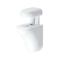 シロクマ TGー1 棚グリップA形S白艶消 1セット(2パック)（直送品）