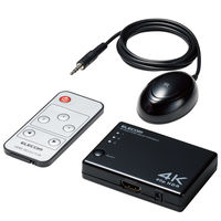 HDMI 切替器 タイプA×3入力 1出力 4K 60Hz HDMI2.0b DH-SW4KA31BK エレコム 1個