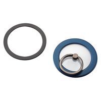 スマホリング マグネット 【 iPhone Android 各種 】 ネイビー P-STRMKPCRNV エレコム 1個（直送品）