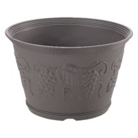 リッチェル 丸型プランター 32型 ダークブラウン 4973655702000 1個（直送品）