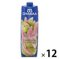 CHABAA 100％ミックスジュース グァバ（グァバ アンド グレープ）1L 1箱（12本入）