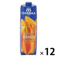 CHABAA 100％ミックスジュース マンゴー（マンゴー アンド グレープ）1L 1箱（12本入）