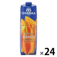 CHABAA 100％ミックスジュース マンゴー（マンゴー アンド グレープ）1L 1セット（24本）