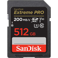 サンディスク エクストリーム　プロ　ＳＤＸＣ　ＵＨＳーＩ　カード　５１２ＧＢ SDSDXXD-512G-JNJIP 1個（直送品）