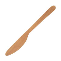 籐芸 バターナイフ WOODN 16cm 天然木 木製 340399 1個（取寄品）
