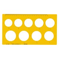 マービー テンプレートNo.116M 円定規 1-843-0016 1セット(1枚×2)