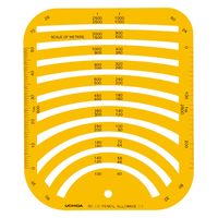 マービー テンプレートＮｏ．１０８　円周定規 1-843-0108 1枚（直送品）