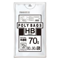 オルディ ポリバッグＨＢ　７０Ｌ半透明　１０Ｐ PBHB-N70-10（直送品）