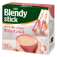 【スティックコーヒー】味の素AGF　ブレンディ スティックカフェオレ やすらぎのカフェインレス　1箱（21本入）