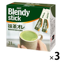 【スティック飲料】ブレンディ スティック抹茶オレ　1セット（63本:21本入×3箱）味の素AGF