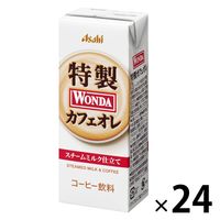 アサヒ飲料 WONDA（ワンダ）特製カフェオレ 紙パック 200ml 1箱（24本入）