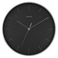 アイリスオーヤマ 壁掛け時計　ブラック　AC01-30-B　1個（直送品）